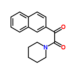 1-(2-Naphthyl)-2-(1-piperidinyl)-1,2-ethanedione Structure