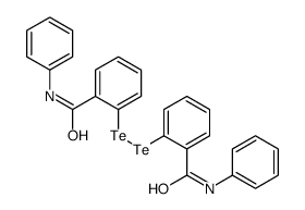 N-phenyl-2-[[2-(phenylcarbamoyl)phenyl]ditellanyl]benzamide Structure