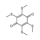 2,3,5,6-tetrakis(methylsulfanyl)cyclohexa-2,5-diene-1,4-dione Structure