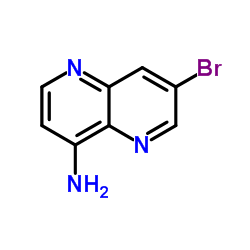 7-Bromo-1,5-naphthyridin-4-amine structure