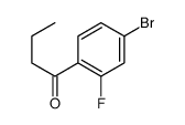 1-(4-Bromo-2-fluorophenyl)butan-1-one结构式