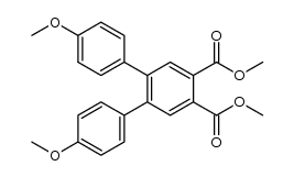 dimethyl 4,4''-dimethoxy-1,1':2',1''-terphenyl-4',5'-dicarboxylate Structure