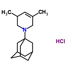 1-(Adamantan-1-yl)-3,5-dimethyl-1,2,3,6-tetrahydropyridine hydrochloride (1:1) Structure