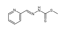 S-methyl-β-N-(2-pyridyl)-methylidene-dithiocarbazone Structure
