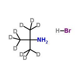 tert-Butylamine-d9Hydrobromide结构式