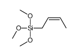 but-2-enyl(trimethoxy)silane Structure