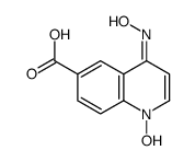 6-Carboxyl-4-hydroxylaminoquinoline 1-oxide结构式