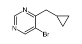 5-Bromo-4-(cyclopropylmethyl)pyrimidine structure