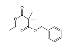 3-O-benzyl 1-O-ethyl 2,2-dimethylpropanedioate结构式