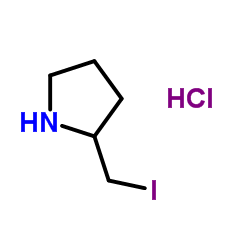2-(Iodomethyl)pyrrolidine hydrochloride (1:1) Structure