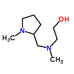 2-{Methyl[(1-methyl-2-pyrrolidinyl)methyl]amino}ethanol结构式