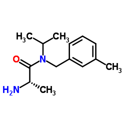 N-Isopropyl-N-(3-methylbenzyl)-L-alaninamide结构式