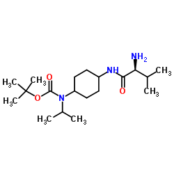 2-Methyl-2-propanyl isopropyl[4-(L-valylamino)cyclohexyl]carbamate Structure