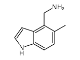 (5-methyl-1H-indol-4-yl)methanamine结构式