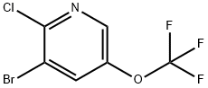 3-溴-2-氯-5-(三氟甲氧基)吡啶结构式