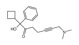 1-cyclobutyl-7-(dimethylamino)-1-hydroxy-1-phenyl-5-heptyn-2-one结构式