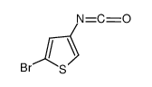 2-bromo-4-isocyanatothiophene结构式