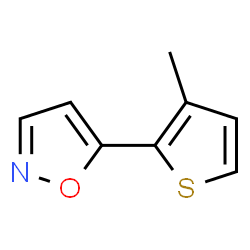 Isoxazole, 5-(3-methyl-2-thienyl)- (9CI) Structure
