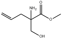 2-Amino-2-hydroxymethyl-pent-4-enoic acid methyl ester结构式