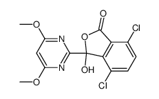 4,7-dichloro-3-(4,6-dimethoxy-2-pyrimidinyl)-3-hydroxyphthalide Structure