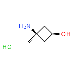 trans-3-amino-3-methylcyclobutanol hydrochloride structure