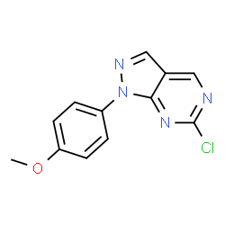 6-chloro-1-(4-methoxyphenyl)-1h-pyrazolo[3,4-d]pyrimidine Structure
