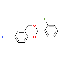 4H-1,3-Benzodioxin-6-amine,2-(2-fluorophenyl)-(9CI) structure