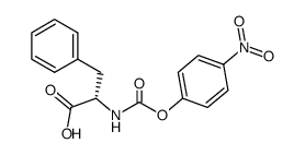 N-[(4-nitrophenoxy)carbonyl]-L-phenylalanine结构式