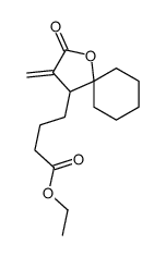 ethyl 4-(3-methylidene-2-oxo-1-oxaspiro[4.5]decan-4-yl)butanoate结构式