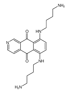 6,9-bis(4-aminobutylamino)benzo[g]isoquinoline-5,10-dione结构式