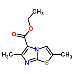 2,6-DIMETHYLIMIDAZO[2,1-B]THIAZOLE-5-CARBOXYLIC ACID ETHYL ESTER结构式