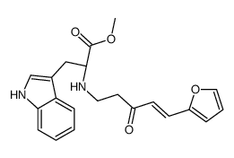 methyl (2S)-2-[[(E)-5-(furan-2-yl)-3-oxopent-4-enyl]amino]-3-(1H-indol-3-yl)propanoate Structure