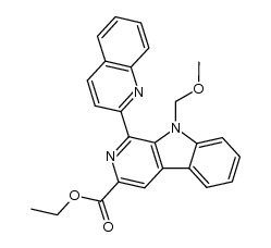 ethyl 9-(methoxymethyl)-1-(quinolin-2-yl)-9H-pyrido[3,4-b]indole-3-carboxylate结构式