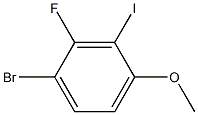 1-Bromo-2-fluoro-3-iodo-4-methoxy-benzene Structure