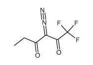 3-diazo-1,1,1-trifluoro-2,4-hexanedione Structure