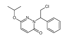 2-(2-chloro-1-phenylethyl)-6-propan-2-yloxypyridazin-3-one Structure