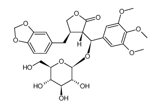 Podorhizol β-D-Glucopyranoside结构式