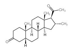 Pregnane-3,20-dione,16-methyl-, (5b,16a)- (9CI) structure