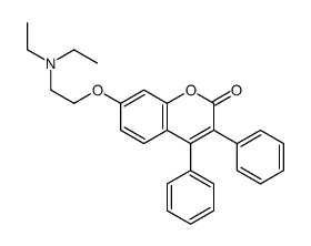 7-(2-(DIETHYLAMINO)ETHOXY)-3,4-DIPHENYL-2H-CHROMEN-2-ONE结构式