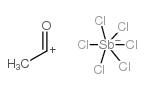 methyloxocarbenium(acetyl)hexachloroantimonate Structure