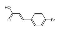 (E)-3-(4-溴苯基)丙烯酸结构式