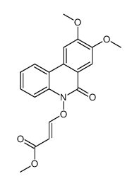 methyl (E)-3-((8,9-dimethoxy-6-oxophenanthridin-5(6H)-yl)oxy)acrylate Structure