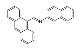 1-anthracen-9-yl-N-naphthalen-2-ylmethanimine结构式
