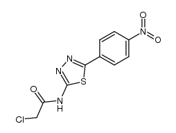 2-chloro-N-[5-(4-nitrophenyl)-[1,3,4]-thiadiazol-2-yl]-acetamide Structure