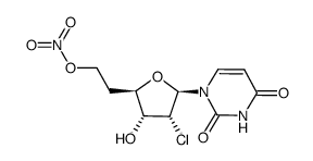 2'-chloro-2'-deoxy-6'-O-nitrohomouridine Structure