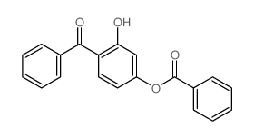 (4-benzoyl-3-hydroxy-phenyl) benzoate结构式