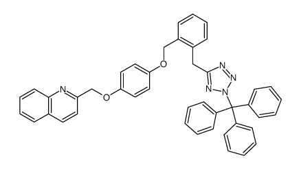 2-((4-((2-((2-trityl-2H-tetrazol-5-yl)methyl)benzyl)oxy)phenoxy)methyl)quinoline Structure