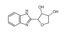 2-(α-D-erythrofuranosyl)benzimidazole结构式