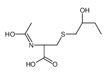 (2R)-2-acetamido-3-(2-hydroxybutylsulfanyl)propanoic acid Structure