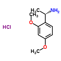 (1S)-1-(2,4-Dimethoxyphenyl)ethanamine hydrochloride (1:1)结构式